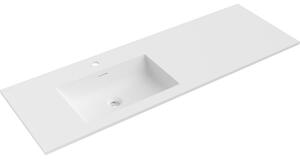 Mexen Otis, lavoar încorporat 141 x 46,5 cm, stânga, alb mat, 25181401L