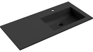 Mexen Otis, lavoar încorporat 101 x 46,5 cm, dreapta, negru mat, 25181071P