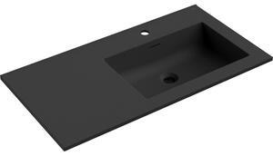 Mexen Otis, lavoar încorporat 91 x 46,5 cm, dreapta, negru mat, 25189071P