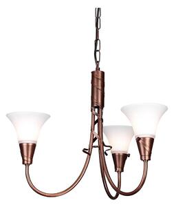 Lustră pe lanț Elstead EM3-COPPER EMILY 3xE14/40W/230V