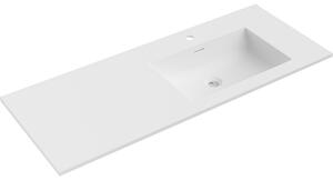Mexen Otis, lavoar încorporat 121 x 46,5 cm, dreapta, alb mat - 25181201P