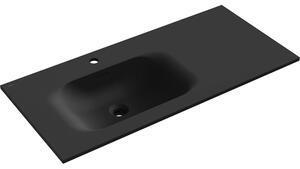 Mexen Vela, lavoar încorporat 101 x 46,5 cm, stânga, negru mat, 25231071L