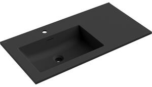 Mexen Otis, lavoar încorporat 91 x 46,5 cm, stânga, negru mat, 25189071L