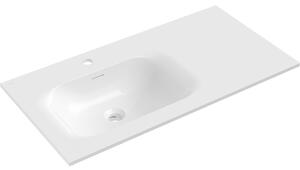 Mexen Vela, lavoar încorporat 91 x 46,5 cm, stânga, alb lucios, 25239000L
