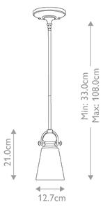 Lustră pe tijă Hinkley HK-MAYFLOWER-P-A MAYFLOWER 1xE27/60W/230V