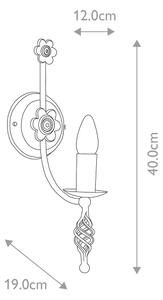 Aplică Elstead BY1-BLACK BELFRY 1xE14/60W/230V