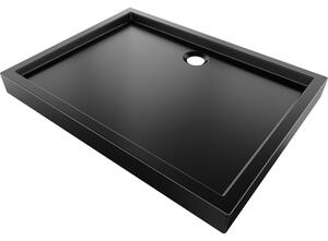 Cabină de duș dreptunghiulară Mexen Flow+ 120 x 80 cm, negru mat, 46R708012H