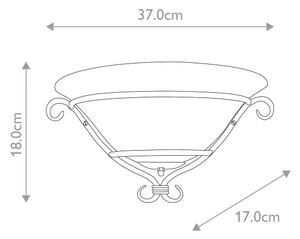 Aplică Elstead TCH-WU-BLACK TORCHIERE 1xE27/60W/230V