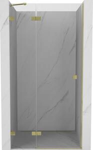 Mexen, Ușă de duș cu balamale pe stânga Mexen Lunar 70 cm, transparentă, auriu periat - 834-070-000-55-00-L
