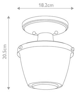 Plafonieră pentru baie Quoizel QZ-DUBLIN-SF-PC DUBLIN 1xE27/40W/230V IP44 crom