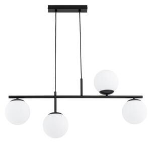 Lustră pe cablu LUNA 4xE14/10W/230V negru
