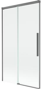 Mexen Rox, paravan de baie glisant cu 2 aripi 100 x 150 cm, sticlă transparentă de 8 mm, profil grafit, 8C9-100-001-95-00