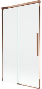 Mexen Rox, paravan de baie glisant cu 2 aripi 100 x 150 cm, sticlă transparentă de 8 mm, profil auriu-roz, 8C9-100-001-60-00