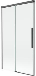 Mexen Rox, paravan de baie glisant cu 2 aripi 100 x 150 cm, sticlă transparentă de 8 mm, profil grafit periat, 8C9-100-001-66-00