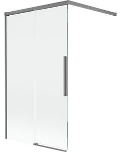 Mexen Rox, paravan de baie glisant cu 2 aripi 100 x 150 cm, sticlă transparentă de 8 mm, profil grafit, 8C9-100-003-95-00
