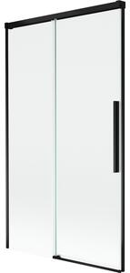 Mexen Rox, paravan de baie glisant cu 2 aripi 100 x 150 cm, sticlă transparentă de 8 mm, profil negru mat, 8C9-100-001-70-00