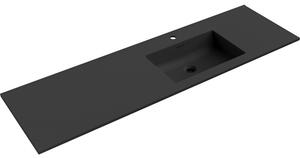 Lavoar de blat Mexen Otis, dreapta, 161 × 46,5 cm, negru mat, 25181671P