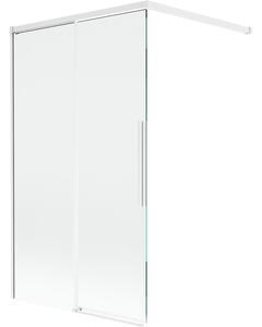 Mexen Rox, paravan de baie glisant cu 2 aripi 100 x 150 cm, sticlă transparentă de 8 mm, profil alb, 8C9-100-003-20-00