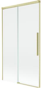 Mexen Rox, paravan de baie glisant cu 2 aripi 100 x 150 cm, sticlă transparentă de 8 mm, profil auriu mat, 8C9-100-001-55-00