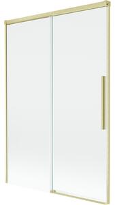 Mexen Rox, paravan de baie glisant cu 2 aripi 120 x 150 cm, sticlă transparentă de 8 mm, profil auriu mat, 8C9-120-001-55-00