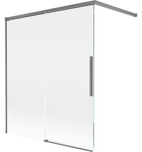 Mexen Rox, paravan de baie glisant cu 2 aripi 120 x 150 cm, sticlă transparentă de 8 mm, profil grafit, 8C9-120-003-95-00