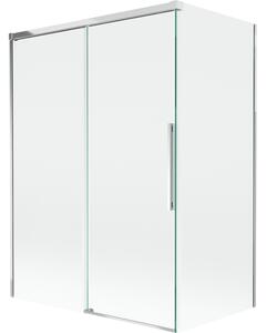 Mexen Rox, paravan de baie glisant cu 2 aripi 120 + 70 x 150 cm, sticlă transparentă de 8 mm, profil cromat, 8C9-120-070-01-00