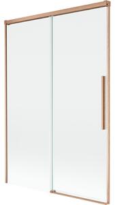 Mexen Rox, paravan de baie glisant cu 2 aripi 120 x 150 cm, sticlă transparentă de 8 mm, profil mat cupră, 8C9-120-001-65-00