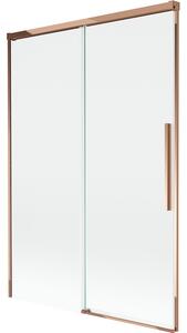 Mexen Rox, paravan de baie glisant cu 2 aripi 120 x 150 cm, sticlă transparentă de 8 mm, profil auriu-roz, 8C9-120-001-60-00