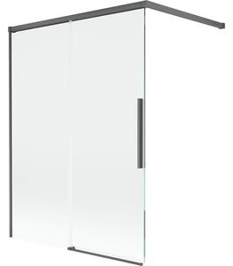 Mexen Rox, paravan de baie glisant cu 2 aripi 120 x 150 cm, sticlă transparentă de 8 mm, profil grafit periat, 8C9-100-003-66-00