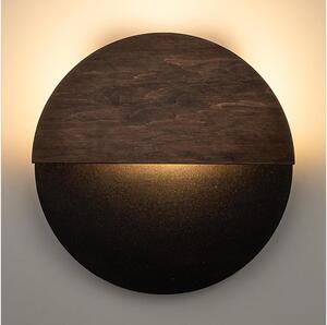 Aplică LED LUNA LED/7W/230V d. 26 cm negru/maro