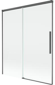 Mexen Rox, paravan de baie glisant cu 2 aripi 140 x 150 cm, sticlă transparentă de 8 mm, profil grafit periat, 8C9-140-001-66-00
