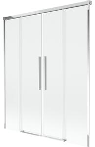 Mexen Rox, paravan de baie glisant cu 2 aripi 140 x 150 cm, sticlă transparentă de 8 mm, profil cromat, 8C9-140-002-01-00