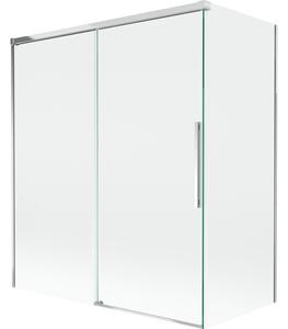 Mexen Rox, paravan de baie glisant cu 2 aripi 140 + 70 x 150 cm, sticlă transparentă de 8 mm, profil cromat, 8C9-140-070-01-00