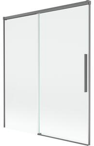 Mexen Rox, paravan de baie glisant cu 2 aripi 140 x 150 cm, sticlă transparentă de 8 mm, profil grafit, 8C9-140-001-95-00