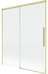 Mexen Rox, paravan de baie glisant cu 2 aripi 140 x 150 cm, sticlă transparentă de 8 mm, profil auriu mat, 8C9-140-001-55-00