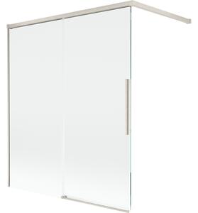 Mexen Rox, paravan de baie glisant cu 2 aripi 140 x 150 cm, sticlă transparentă de 8 mm, profil din oțel, 8C9-140-003-97-00