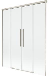 Mexen Rox, paravan de baie glisant cu 2 aripi 140 x 150 cm, sticlă transparentă de 8 mm, profil din oțel, 8C9-140-002-97-00