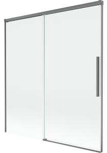 Mexen Rox, paravan de baie glisant cu 2 aripi 150 x 150 cm, sticlă transparentă de 8 mm, profil grafit, 8C9-150-001-95-00