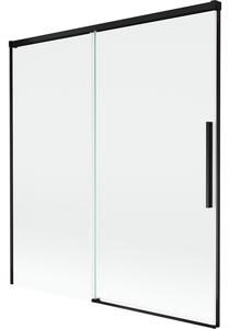 Mexen Rox, paravan de baie glisant cu 2 aripi 150 x 150 cm, sticlă transparentă de 8 mm, profil negru mat, 8C9-150-001-70-00