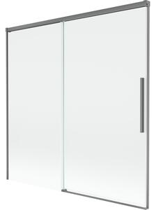 Mexen Rox, paravan de baie glisant cu 2 aripi 160 x 150 cm, sticlă transparentă de 8 mm, profil grafit, 8C9-160-001-95-00