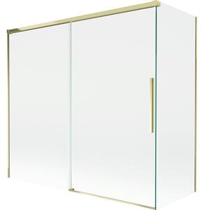 Mexen Rox, paravan de baie glisant cu 2 aripi 170 + 75 x 150 cm, sticlă transparentă de 8 mm, profil auriu lucios, 8C9-170-075-50-00