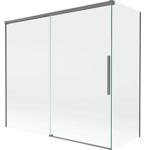 Mexen Rox, paravan de baie glisant cu 2 aripi 170 + 80 x 150 cm, sticlă transparentă de 8 mm, profil grafit, 8C9-170-080-95-00