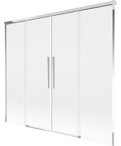 Mexen Rox, paravan de baie glisant cu 2 aripi 170 x 150 cm, sticlă transparentă de 8 mm, profil cromat, 8C9-170-002-01-00