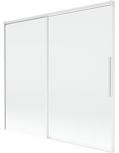 Mexen Rox, paravan de baie glisant cu 2 aripi 170 x 150 cm, sticlă transparentă de 8 mm, profil alb, 8C9-170-001-20-00