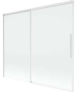 Mexen Rox, paravan de baie glisant cu 2 aripi 180 x 150 cm, sticlă transparentă de 8 mm, profil alb, 8C9-180-001-20-00