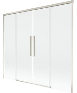 Mexen Rox, paravan de baie glisant cu 2 aripi 170 x 150 cm, sticlă transparentă de 8 mm, profil de oțel, 8C9-170-002-97-00