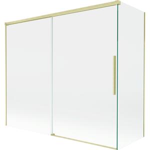 Mexen Rox, paravan de baie glisant cu 2 aripi 180 + 80 x 150 cm, sticlă transparentă de 8 mm, profil auriu mat, 8C9-180-080-55-00
