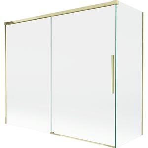 Mexen Rox, paravan de baie glisant cu 2 aripi 180 + 90 x 150 cm, sticlă transparentă de 8 mm, profil auriu lucios, 8C9-180-090-50-00