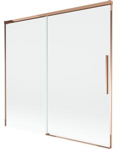 Mexen Rox, paravan de baie glisant cu 2 aripi 170 x 150 cm, sticlă transparentă de 8 mm, profil auriu-roz, 8C9-170-001-60-00