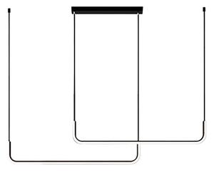 Lustră LED pe cablu HORIZONT 2xLED/11W/230V negru